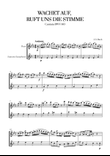 Johann Sebastian Bach - Wachet auf, ruft uns die Stimme (for Flute and Soprano Saxophone) mini preview