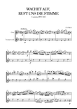 Johann Sebastian Bach - Wachet auf, ruft uns die Stimme (for Oboe and Trumpet) mini preview