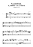 Johann Sebastian Bach - Wachet auf, ruft uns die Stimme (for Trumpet and Oboe) mini preview