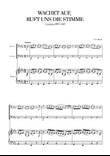 Johann Sebastian Bach - Wachet auf, ruft uns die Stimme (for Bassoon Duet and Piano) mini preview