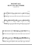 Johann Sebastian Bach - Wachet auf, ruft uns die Stimme (for Oboe Duet and Piano) mini preview