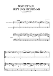 Johann Sebastian Bach - Wachet auf, ruft uns die Stimme (for Soprano Saxophone, Clarinet and Piano) mini preview