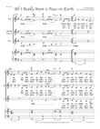 All I Really Want is Peace on Earth - SSA (w/piano, no soloist)