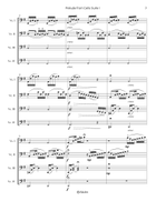 J.S. Bach: Prelude from Cello Suite No. 1 - arr. for Cello Choir Chamber Music scores gallery preview page 4