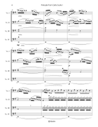 J.S. Bach: Prelude from Cello Suite No. 1 - arr. for Cello Choir Chamber Music scores gallery preview page 5