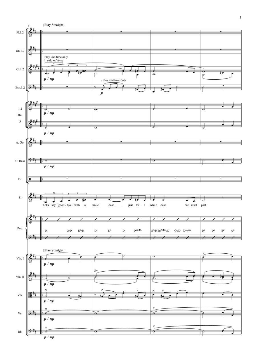 We'll Meet Again Full Orchestra - Digital Sheet Music page 3