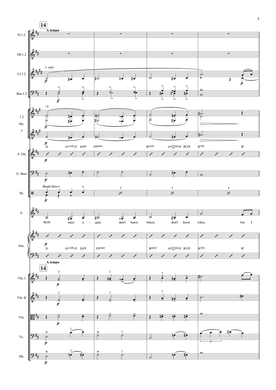 We'll Meet Again Full Orchestra - Digital Sheet Music page 5