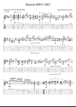 Bourree BWV 1002