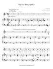 The Itsy Bitsy Spider (higher key for beginner singer and piano)