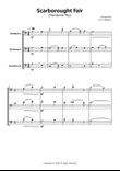 Scarborough Fair for Trombone trio
