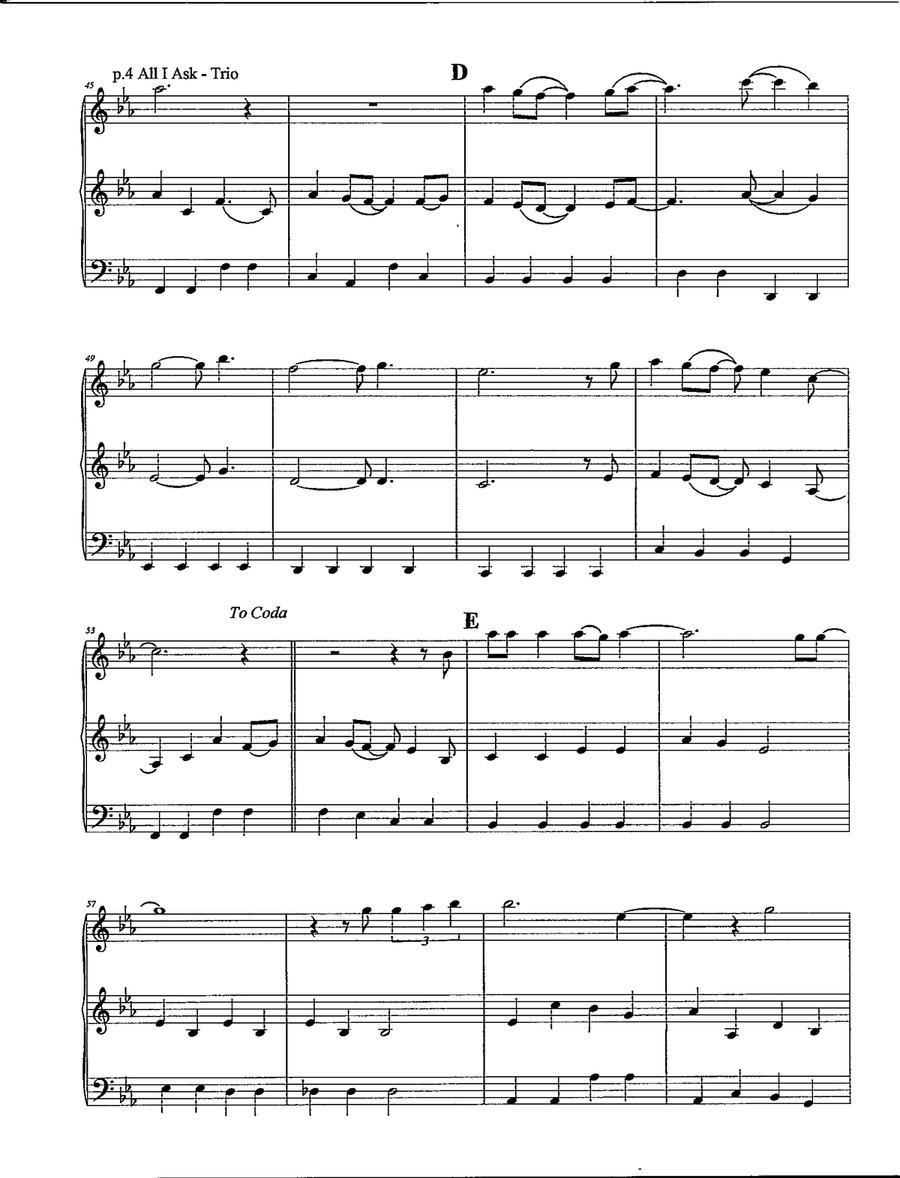 All I Ask All I Ask String Trio scores gallery preview page 5