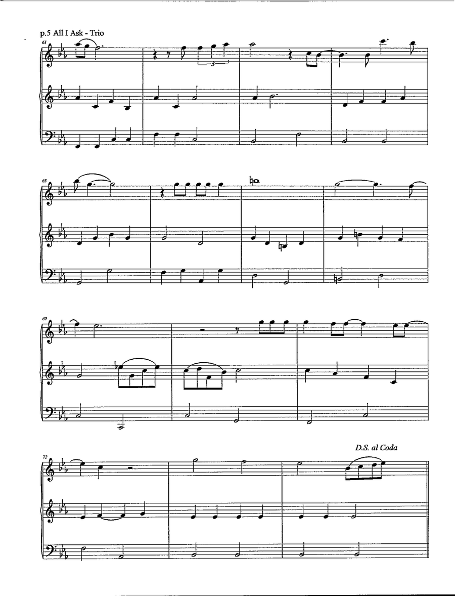 All I Ask All I Ask String Trio scores gallery preview page 6