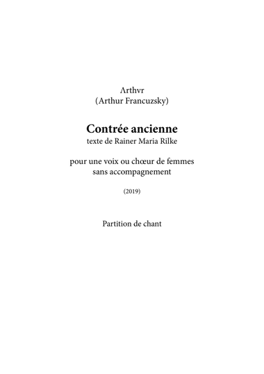 Contrée ancienne