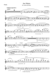 Ave Maria for violin and piano - violin part