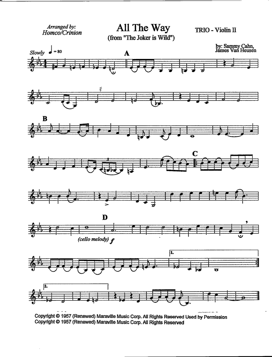 All The Way All The Way String Trio scores gallery preview page 3
