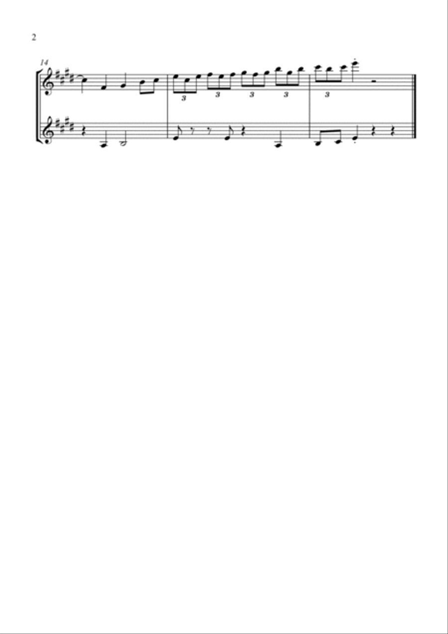 Bluey Theme Song String Duet scores gallery preview page 2