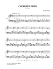 CHERISHED TIMES - piano solo by Jane Leslie
