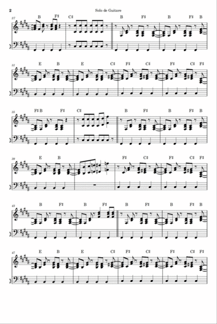 Old Time Rock & Roll Old Time Rock & Roll Piano Solo scores gallery preview page 2