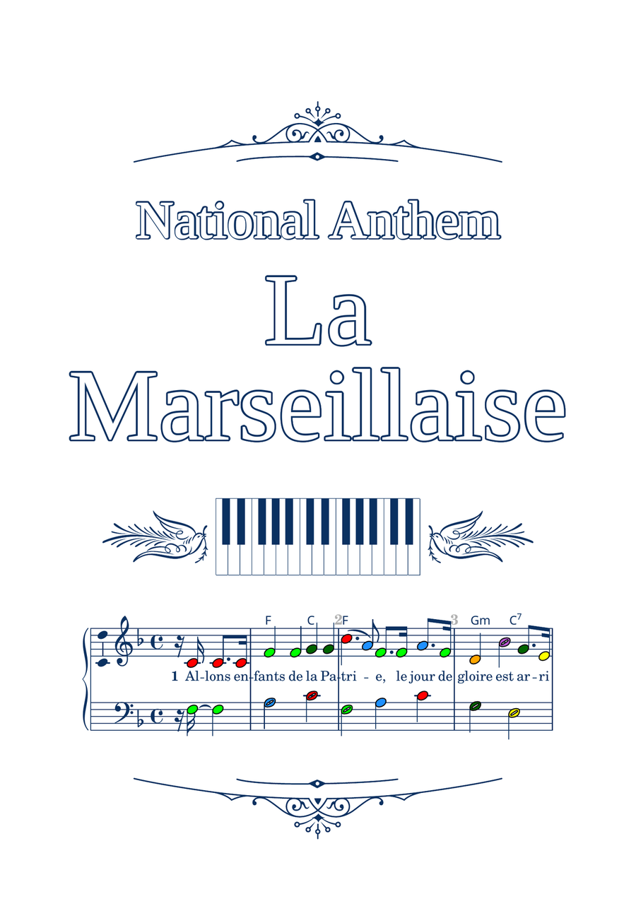 La Marseillaise (easy piano version) Easy Piano scores gallery preview page 3