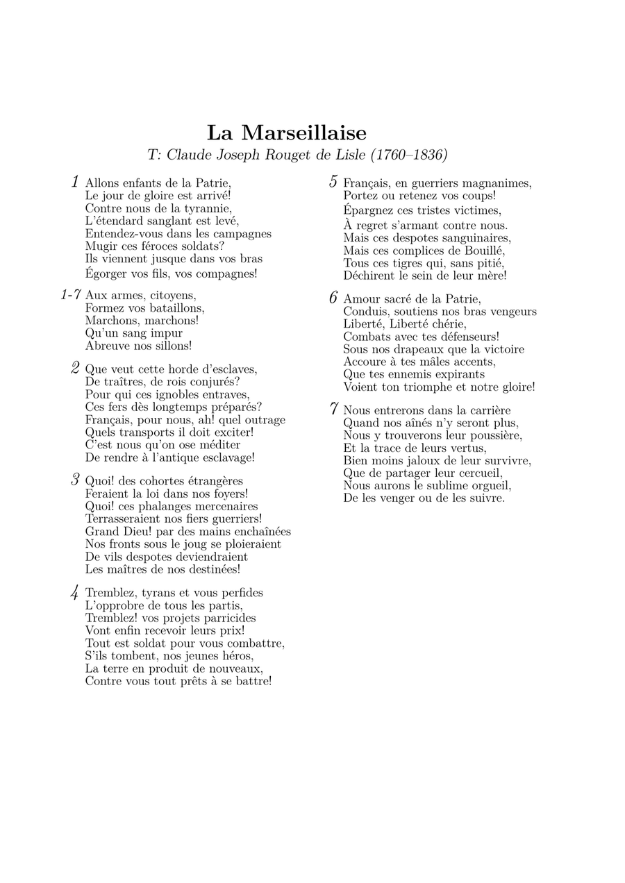 La Marseillaise (easy piano version) Easy Piano scores gallery preview page 4