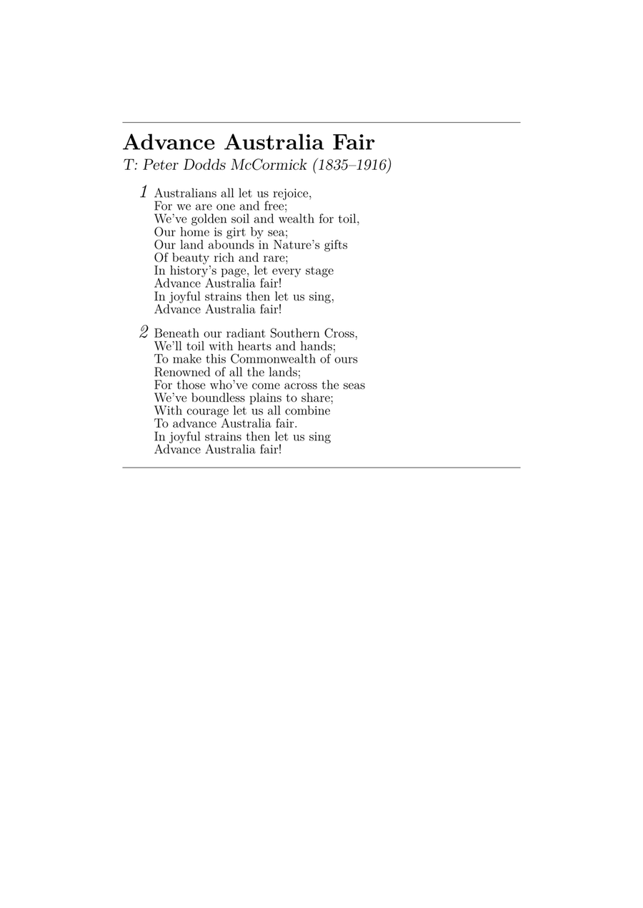 Advance Australia Fair (easy piano version) Piano Method scores gallery preview page 6