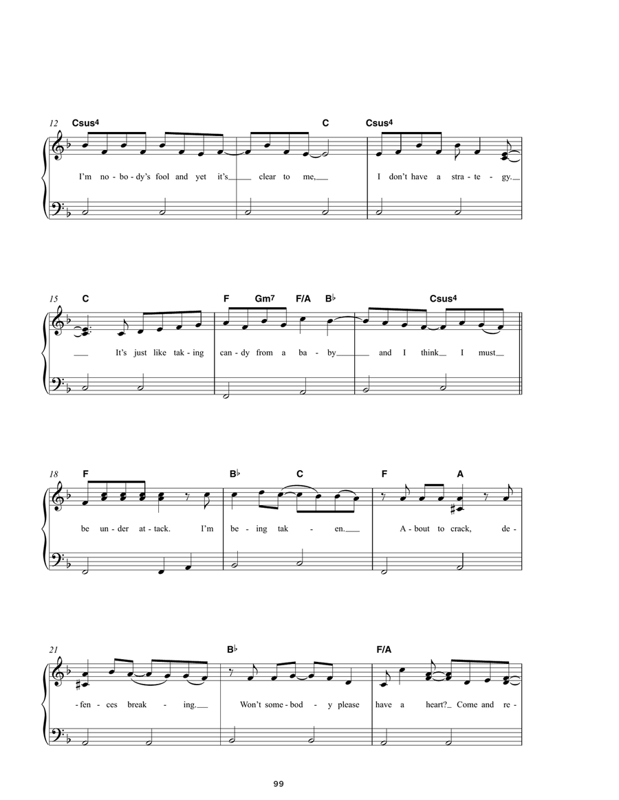 Under Attack Under Attack Easy Piano scores gallery preview page 2