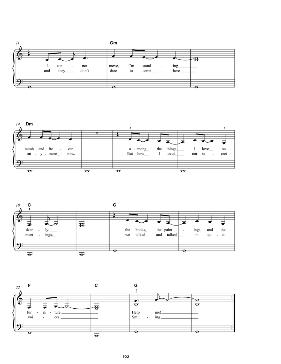 The Visitors The Visitors Easy Piano scores gallery preview page 2