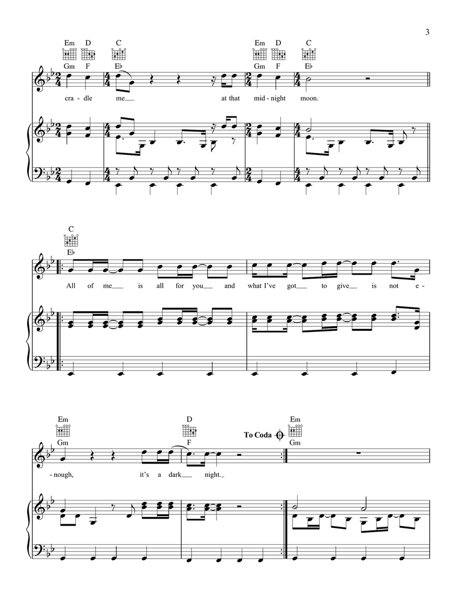 Saviour (feat. First Aid Kit) Piano, Vocal, Guitar scores gallery preview page 3