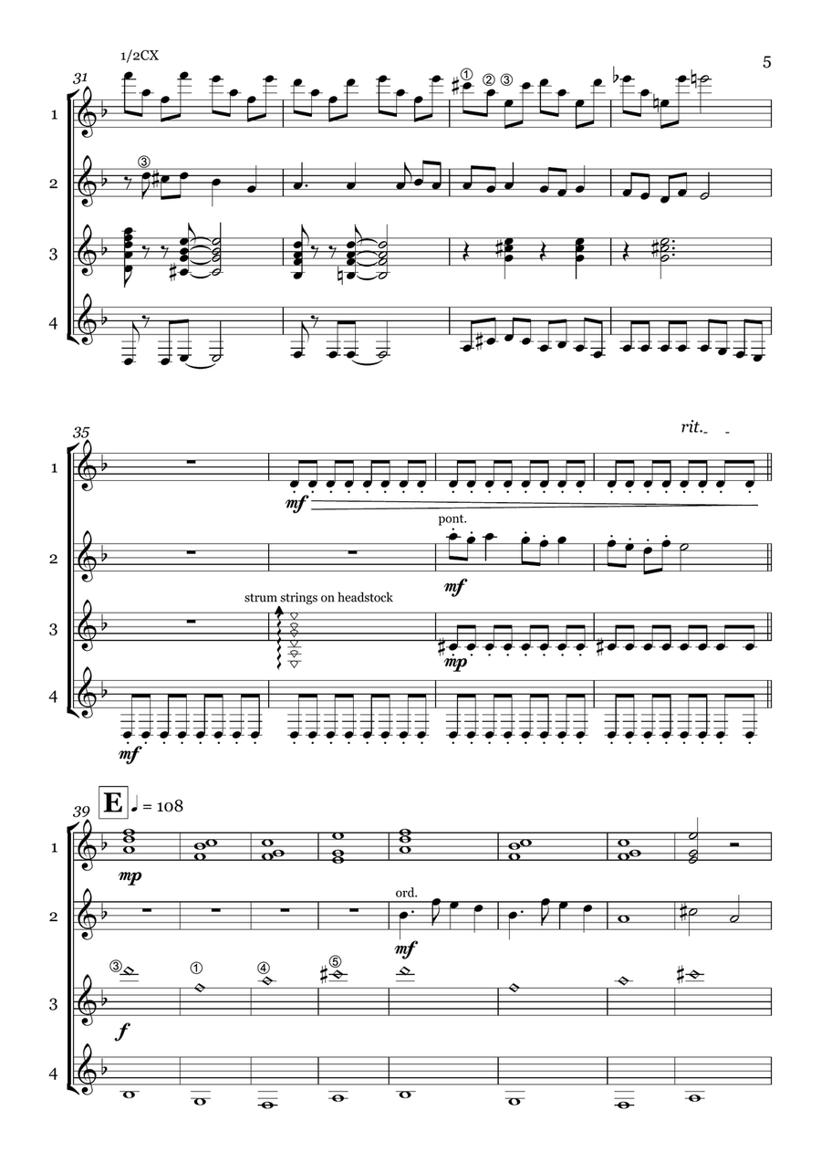 A Pukwudgie Tale Guitar Ensemble scores gallery preview page 5