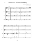 All Creatures of Our God and King (String Quartet) mini preview