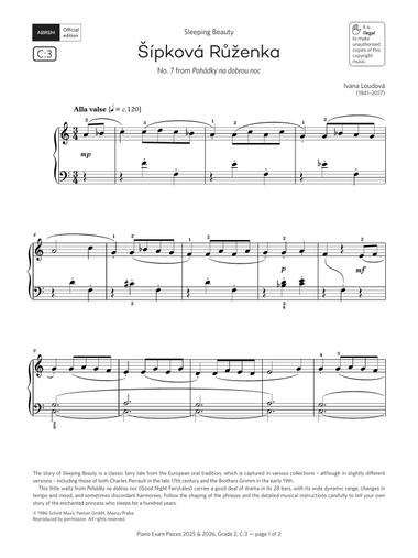 Sipkova Ruzenka (Grade 2, list C3, from the ABRSM Piano Syllabus 2025 & 2026)
