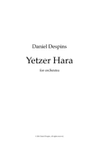 Yetzer Hara, for orchestra - Score Only