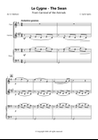 The Swan for Flute, Clarinet and Piano