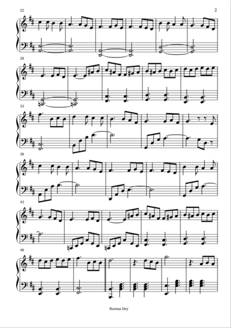 JANAM JANAM Piano scores gallery preview page 2