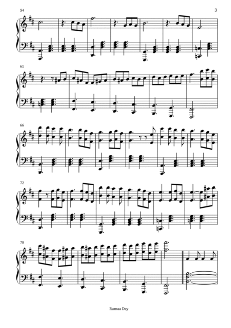 JANAM JANAM Piano scores gallery preview page 3