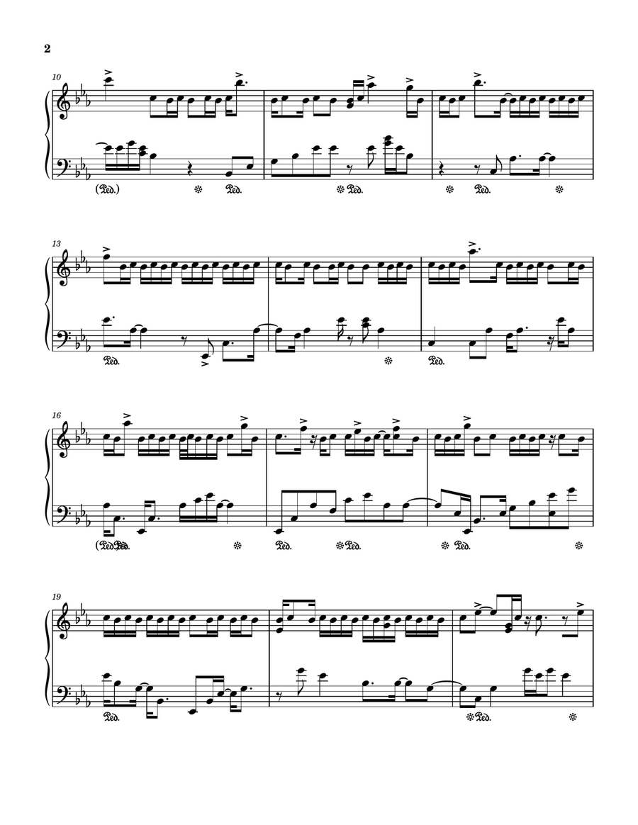 Three Coins In The Fountain Piano Solo scores gallery preview page 2