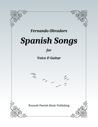 Spanish Songs for Voice & Guitar (Obradors)