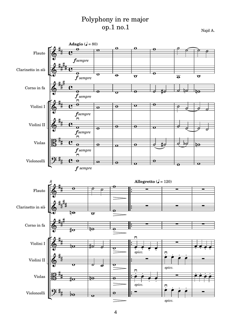 PolyPhony in D major PolyPhony in D major Full Orchestra scores gallery preview page 4
