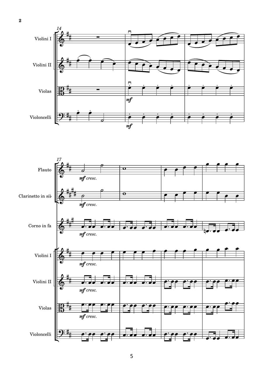 PolyPhony in D major PolyPhony in D major Full Orchestra scores gallery preview page 5