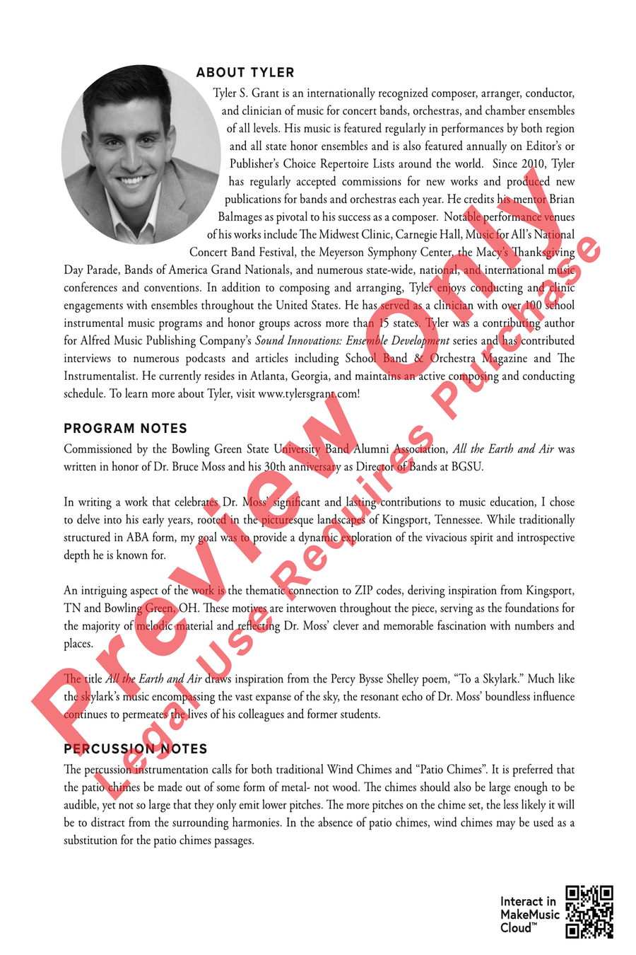 All the Earth and Air All the Earth and Air Concert Band scores gallery preview page 2