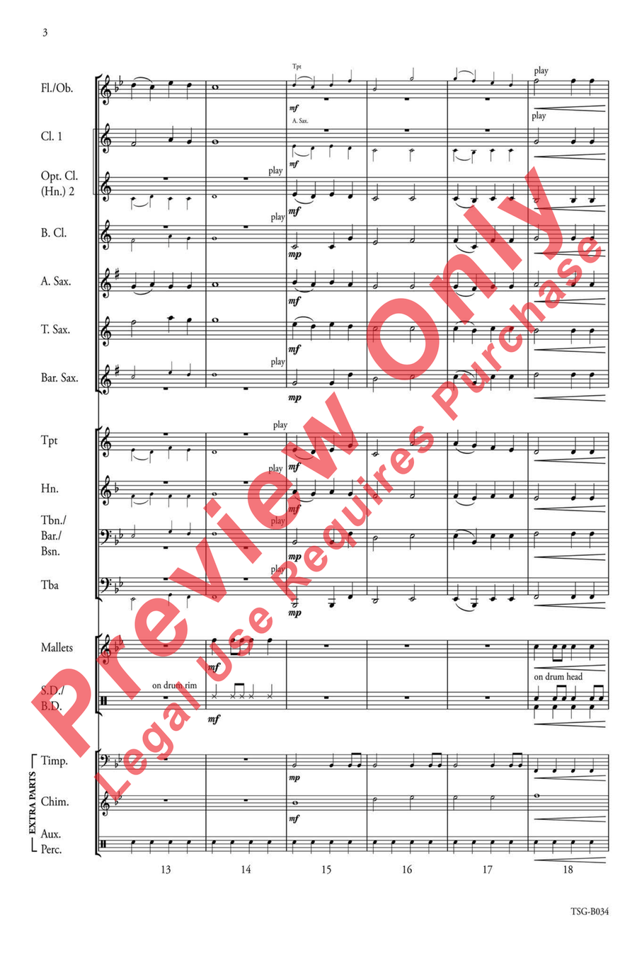 First Winter Suite First Winter Suite Concert Band scores gallery preview page 5