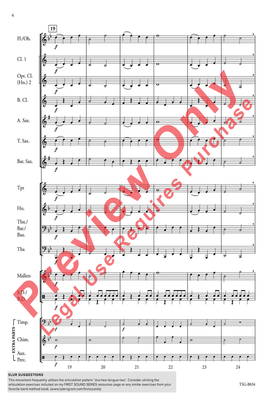 First Winter Suite First Winter Suite Concert Band scores gallery preview page 6