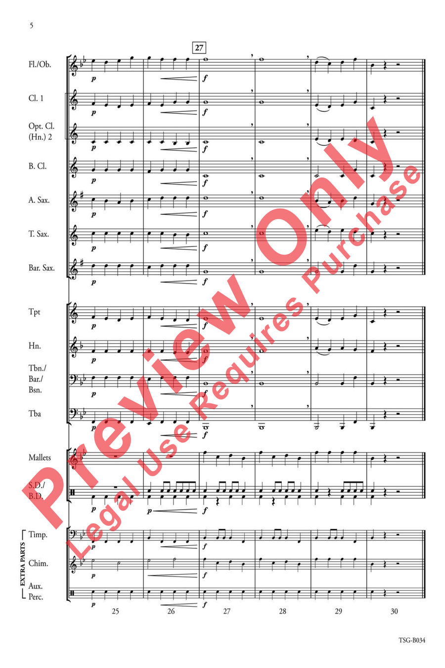 First Winter Suite First Winter Suite Concert Band scores gallery preview page 7