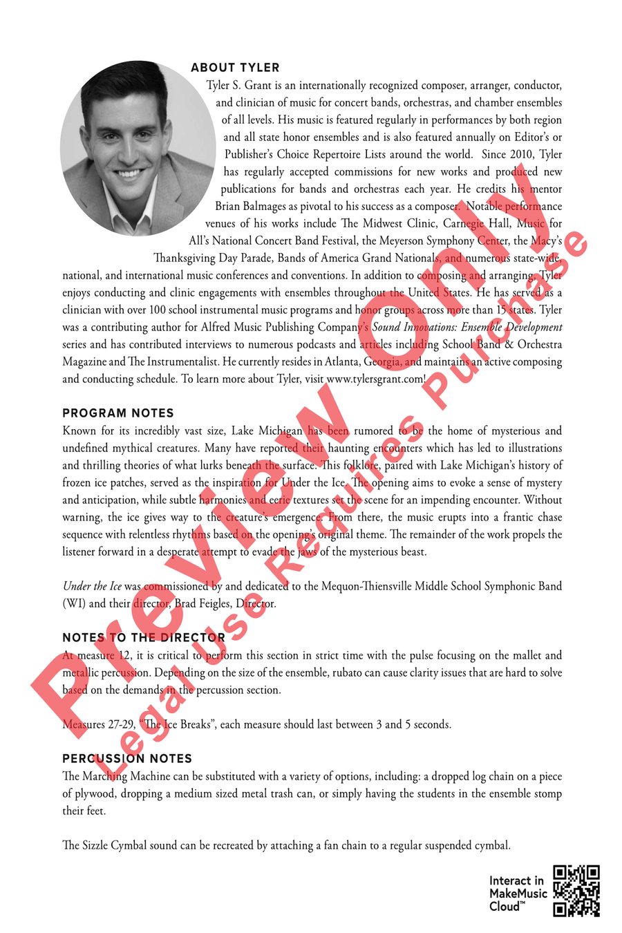 Under the Ice Under the Ice Concert Band scores gallery preview page 2