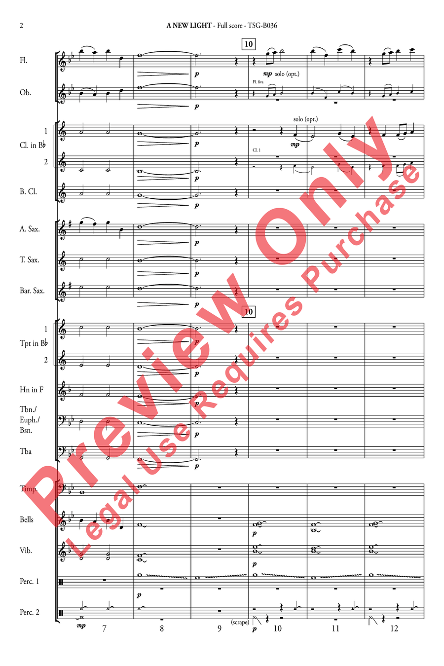 A New Light A New Light Concert Band scores gallery preview page 6