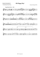 Oh, Happy Day Saxophone Quintet scores gallery preview page 4