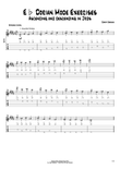 Eb Dorian Mode Exercises - Ascending and Descending in 3rds