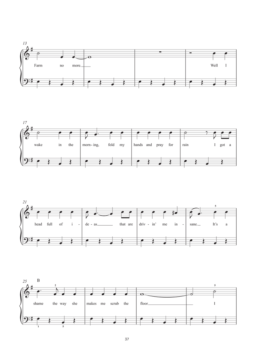 Maggie's Farm Maggie's Farm Easy Piano scores gallery preview page 2