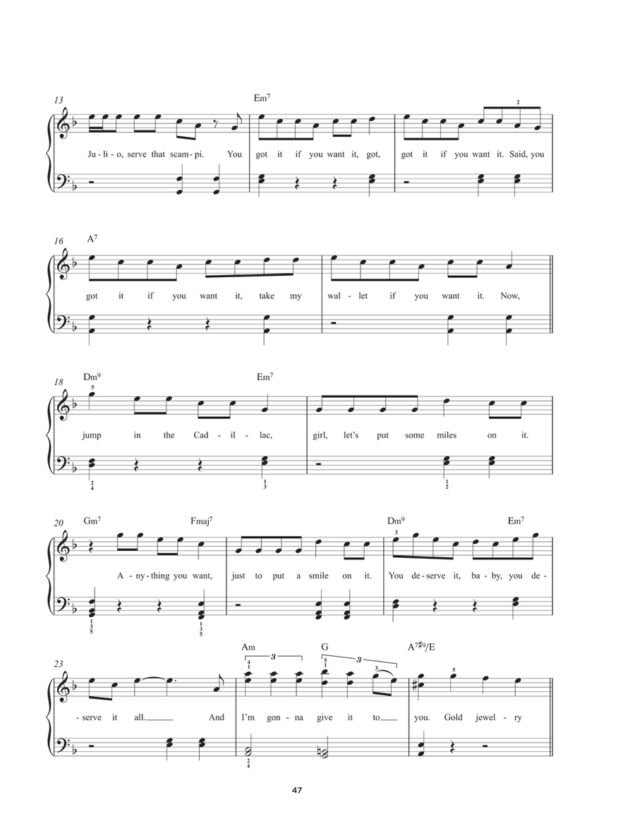 That's What I Like That's What I Like Easy Piano scores gallery preview page 2