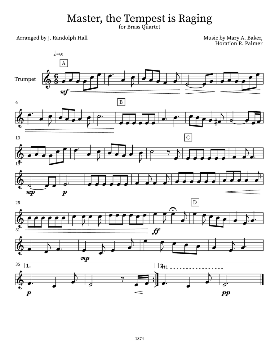Master, the Tempest is Raging Small Ensemble scores gallery preview page 4